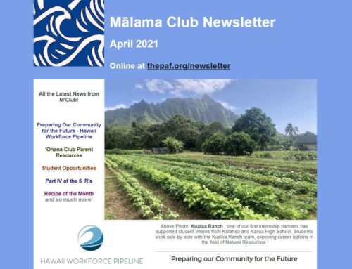 April 2021 Newsletter